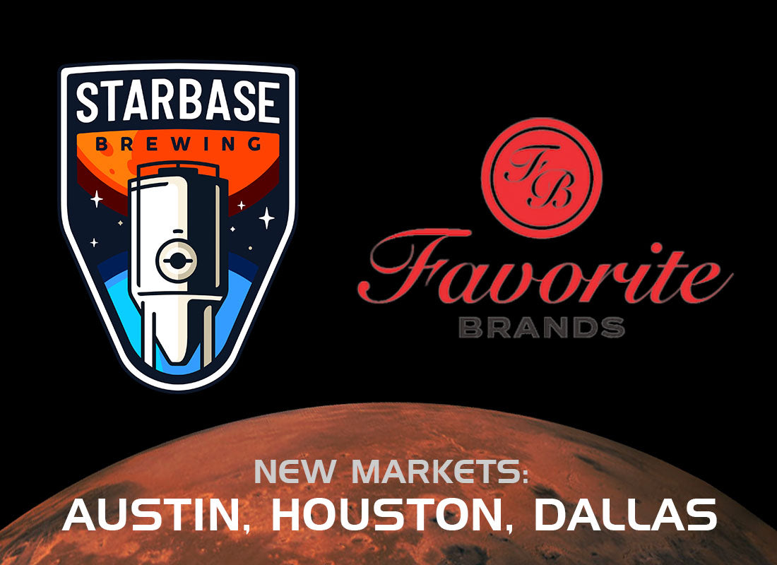 Starbase logo next to the Favorite Brands distributor logo