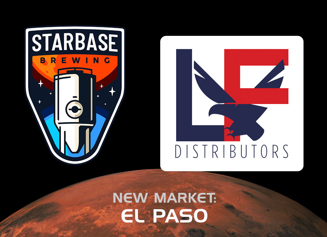 Starbase Brewing logo with the L&F Distributors logo