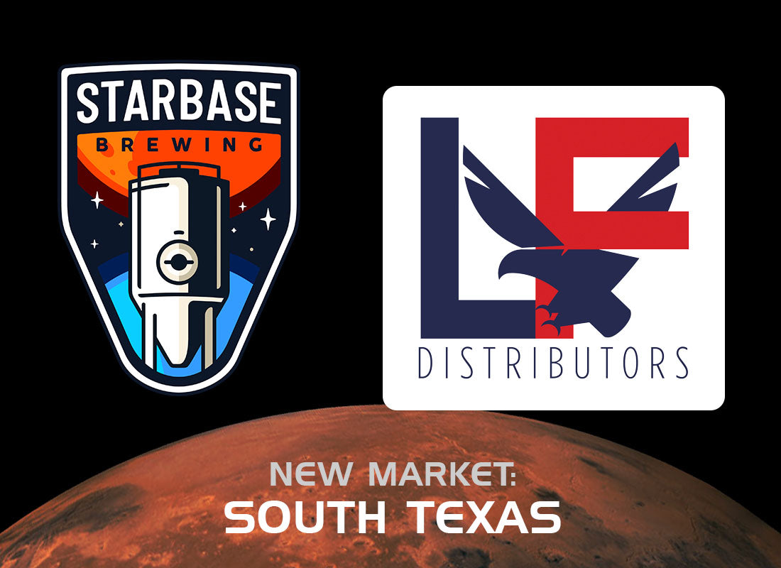 Starbase Brewing logo next to the L&F Distributors logo