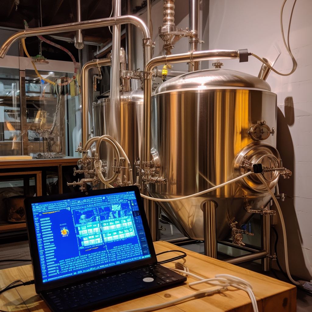 A beer fermenter hooked up to a large carbon capture system on Mars.
